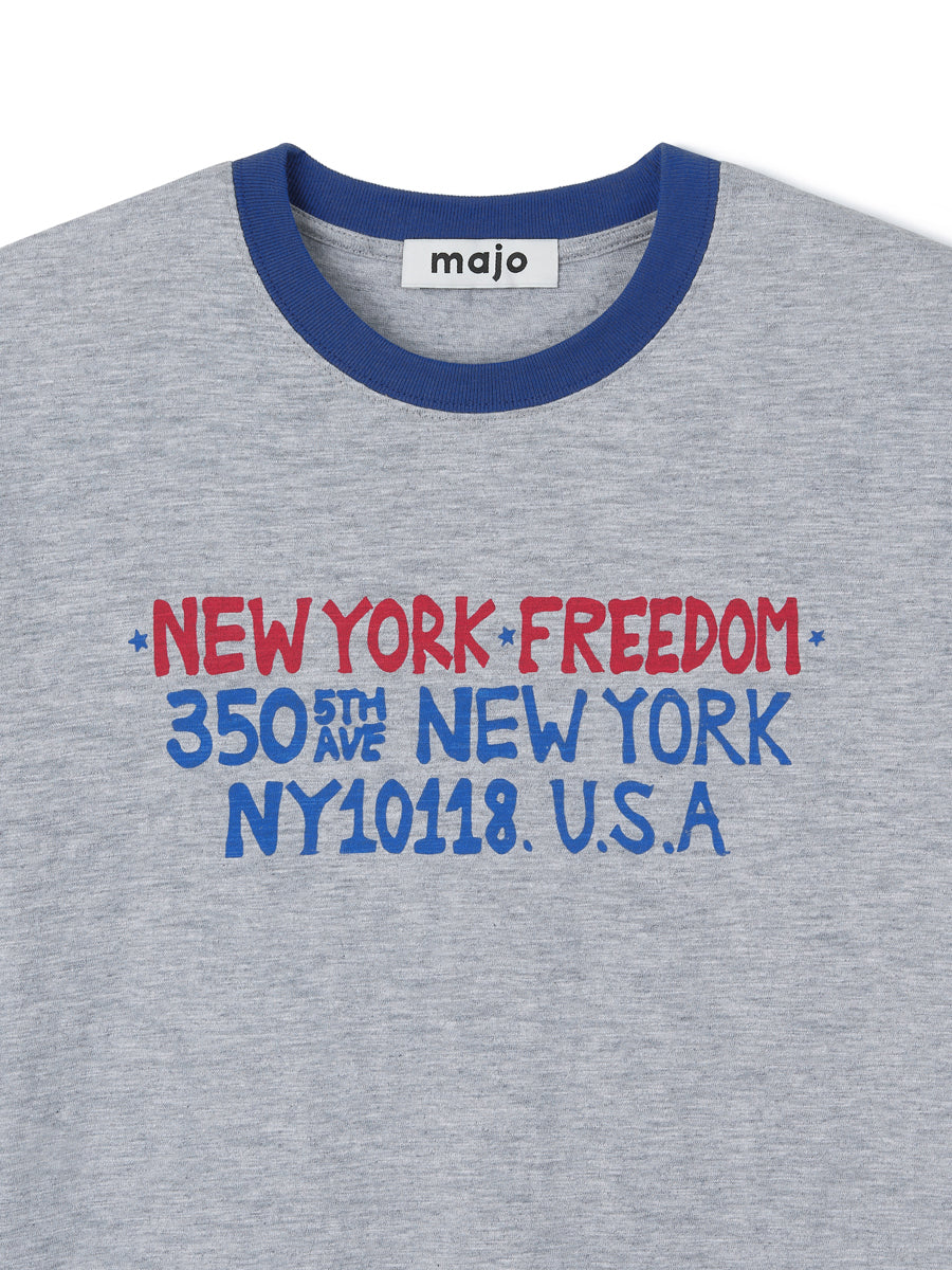 New York Freedom Slub T-shirt [Gray]