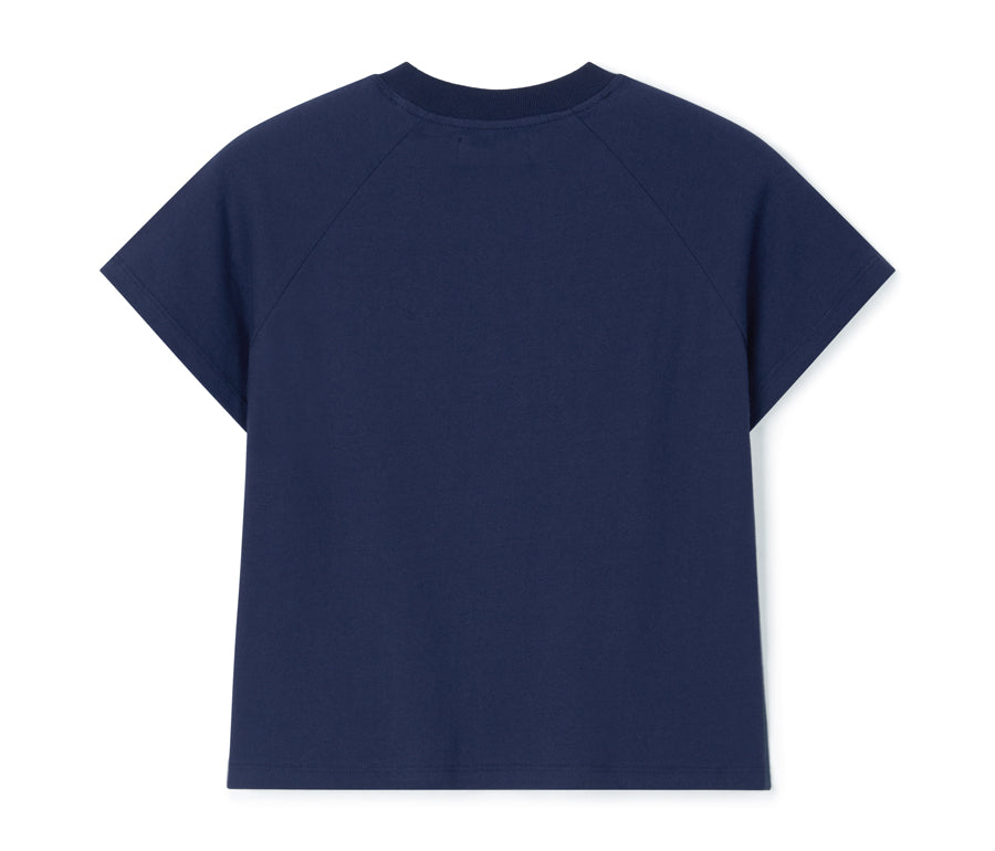 Fly Higher Bird Raglan T-shirt [Navy]