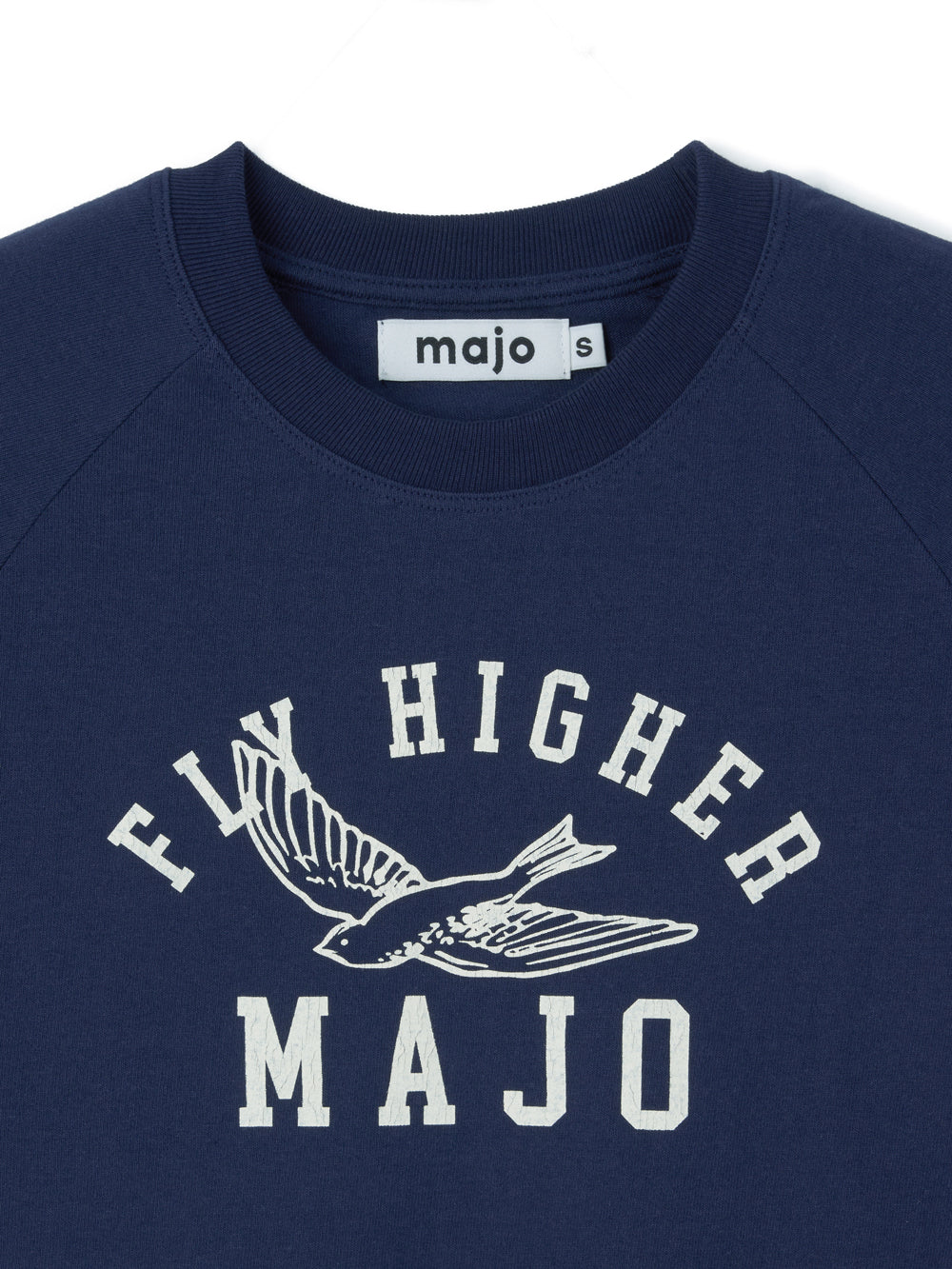 Fly Higher Bird Raglan T-shirt [Navy]