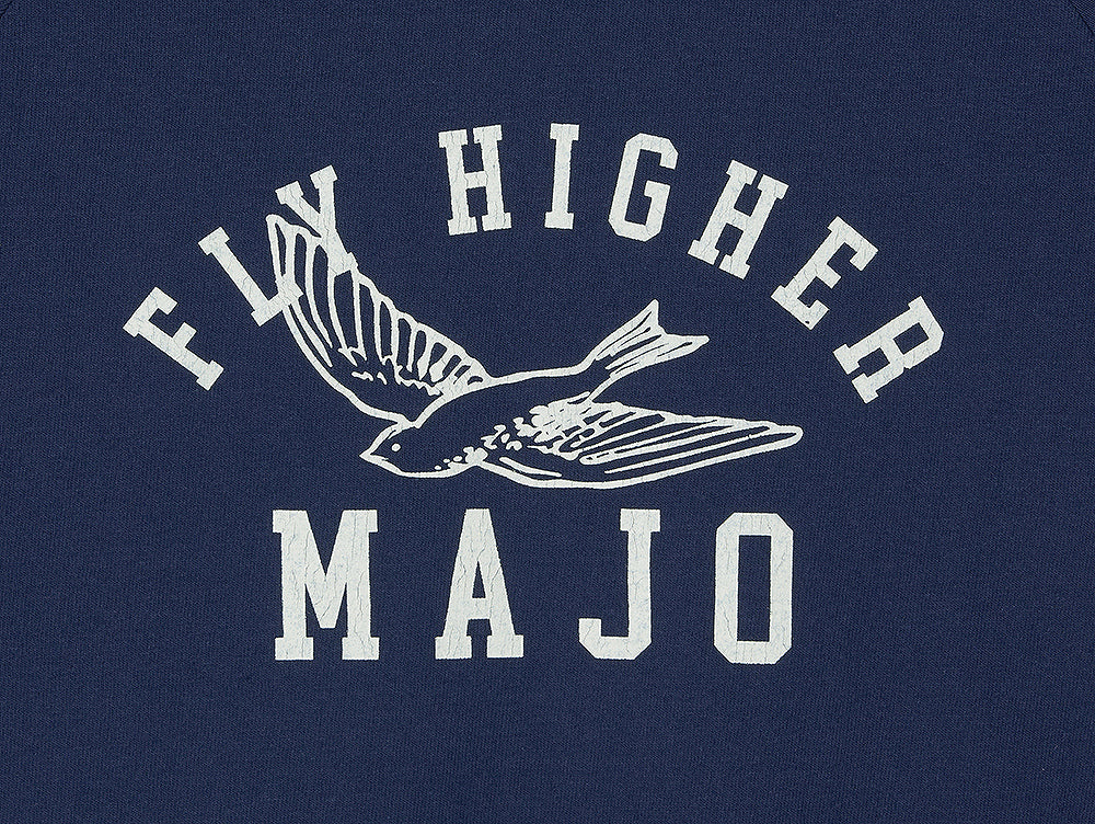 Fly Higher Bird Raglan T-shirt [Navy]