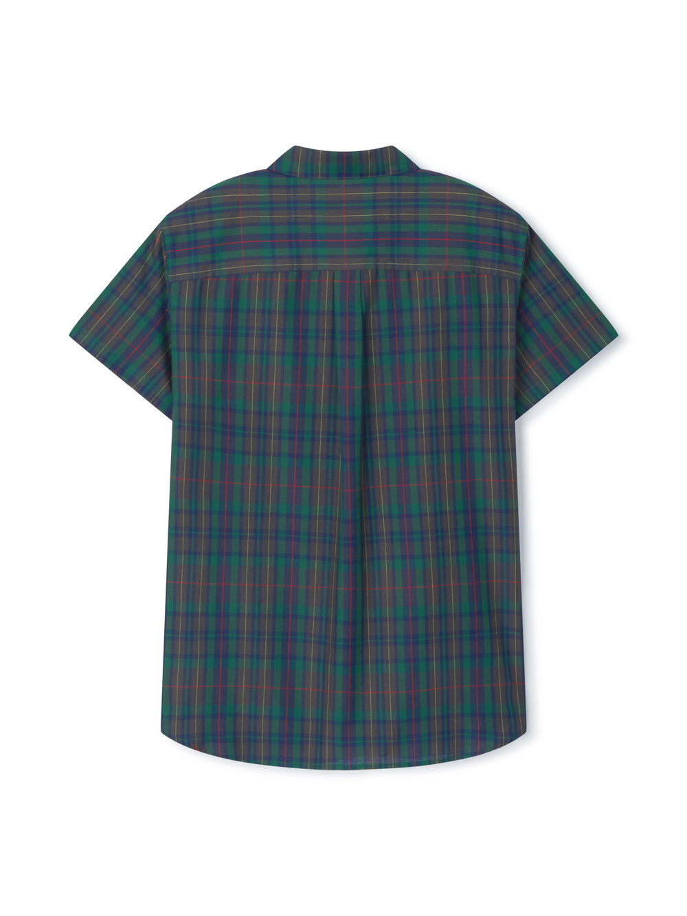 England Check Low-Collar Shirt